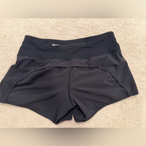 lululemon Speed up Black Athletic Shorts. Size 4, 4 inch inseam - Picture 5 of 5